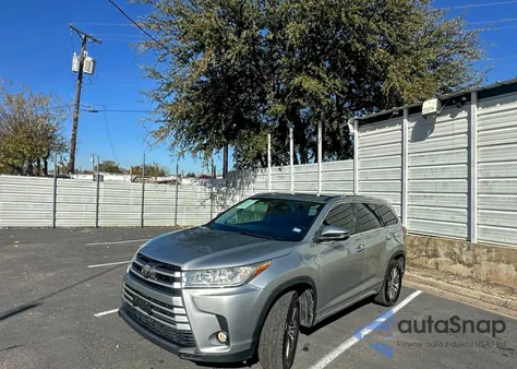 2018 Toyota Highlander Se из США, поврежденный, VIN 5TDKZRFH6JS283003